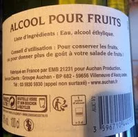 Mängden socker i Alcool pour fruits