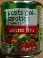 Mängden socker i Petits pois extra-fins et jeunes carottes à l'étuvée