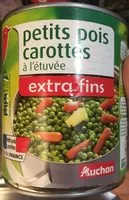 Mängden socker i Petits pois extra-fins et jeunes carottes à l'étuvée
