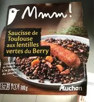 Mängden socker i Saucisse de Toulouse et lentilles vertes de France