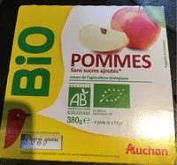 Mängden socker i issues de l'agriculture biologique.Sans sucres ajoutés*.POMME * conformément à la réglementation. Contient des sucres naturellement présents dans les fruits.