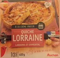 Mängden socker i QUICHE LORRAINE, lardons fumés, crème fraîche, emmental