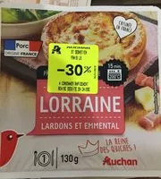 Mängden socker i Quiche lorraineLardons fumés, crème fraîche, emmental
