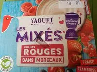 Mängden socker i Les mixés Saveurs : Fraise Framboise Fruits rouges
