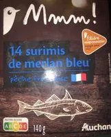 Mängden socker i 14 surimi de merlan bleu** Pêche française