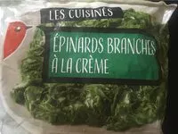 Mängden socker i Epinards branches à la crème en portions