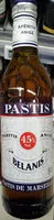 Mängden socker i Pastis Belanis Apéritif anisé Pastis