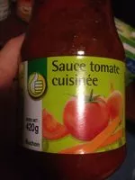 Mängden socker i Sauce tomate cuisinée