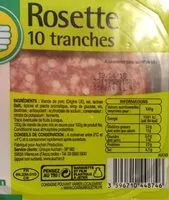 Mängden socker i Rosette 10 tranches