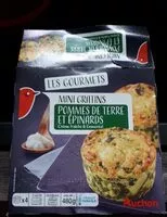 Mängden socker i Mini gratins pomme de terre et épinard crème fraîche et emmental