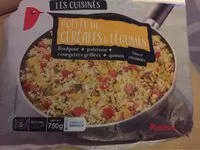 Mängden socker i Poêlée céréales et légumes sauce citronnée boulgour+ poivrons+ courgettes grillées + quinoa