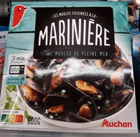 Mängden socker i Moules cuisinées à la marinière - moules de pleine mer
