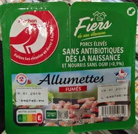 Mängden socker i allumettes fumées - Porcs élevés sans antibiotiques et nourris sans OGM (<0.9%)
