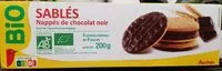 Mängden socker i Sablés nappés chocolat noir