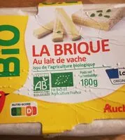 Mängden socker i LA BRIQUEAu lait de vacheissu de l'agriculture biologique