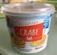 Mängden socker i Rillettes au crabe