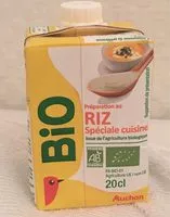 Mängden socker i Préparation au RIZ Spéciale cuisineBio stérilisée UHT