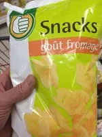 Mängden socker i Snacks goût fromage 125g