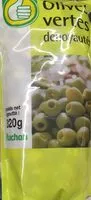 Mängden socker i Olives vertes dénoyautées