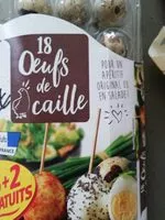 Mängden socker i Œufs de caille 16+2 offerts