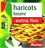 Mängden socker i Haricots beurre extra-fins