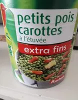 Mängden socker i Petits pois extra fins et carottes à l'étuvée