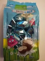 Mängden socker i Oeufs choco lait et fourrage lait