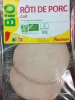 Mängden socker i Rôti de porc cuit, issu de l'agriculture biologique
