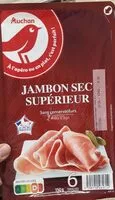 Mängden socker i Jambon sec supérieur Auchan, sans conservateur, 7 mois d'âge