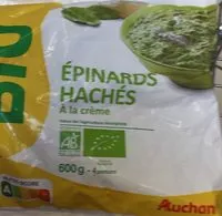 Mängden socker i Epinards hachés à la crème Bio