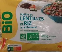 Mängden socker i Poêlée à la libanaise bio