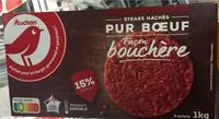 Mängden socker i STEAKS HACHES PUR BOEUF Facon bouchère 15% de Matières grasses