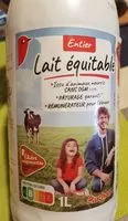 Mängden socker i LAIT ENTIERSOLIDAIRES POUR SOUTENIR NOS PRODUCTEURS*Plus juste rémunération*Vaches nourries sans OGM* -* <0.9%1L