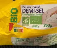 Mängden socker i BIOBeurre moulé DEMI-SEL