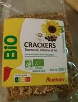 Mängden socker i CRACKERS 3 graines Tournesol, sésame et lin