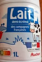 Mängden socker i Lait demi-écrémé