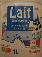 Mängden socker i Lait demi-écrémé