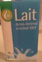 Mängden socker i Lait demi-écrémé