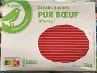 Mängden socker i Steaks hachés pur bœuf 20% matières grasses