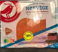 Mängden socker i Saumon fumé Norvège fumé au bois de hêtre - salage traditionnel