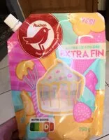 Mängden socker i Auchan sucre blanc extra fin poudre doypack 750g