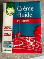 Mängden socker i Crème entière fluide30% Matière grasse