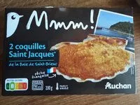 Mängden socker i 2 coquilles Saint-Jacques* de la Baie de Saint-Brieuc