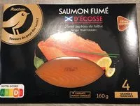 Mängden socker i Saumon fumé d'Ecosse - salage traditionnel au sel sec - fumé au bois de hêtre