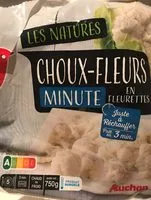 Mängden socker i Choux-fleurs Précuits Vapeur