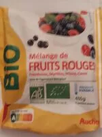 Mängden socker i Mélange de FRUITS ROUGES Framboises, myrtilles, mûres, cassis​, issus de l'agriculture biologique