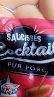 Mängden socker i Saucisses cocktail pur porc