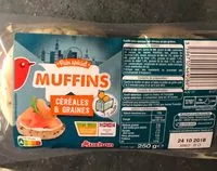 Mängden socker i Muffins cereales et graines x4