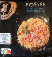 Mängden socker i Poêlée de St-Jacques*, crevettes et riz*Zygochlamys patagonica, origine Argentine (A) Chlamys opercularis, origines Royaume-Uni (E), Irlande (G), Iles Féroé (F), France (D) : Argopecten purpuratus, o