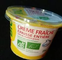 Mängden socker i BIOCRÈME ENTIÈRE ÉPAISSE 30% Mat. Gr.